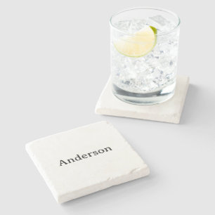 Text löschen und eigenes Design ersetzen 4" x 4" M Steinuntersetzer