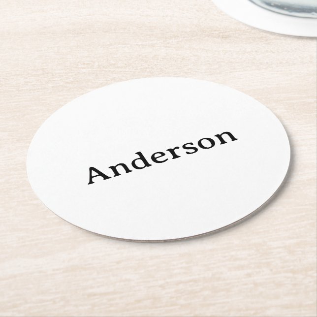 Text löschen und eigenes Design ersetzen 4" x 4"  Runder Pappuntersetzer (Angewinkelt)