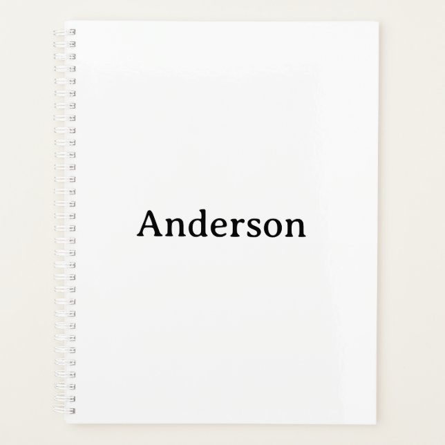 Text löschen und eigenes Design ersetzen Standard  Planer (Vorderseite)