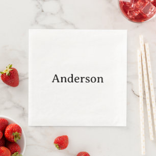 Text löschen und eigenes Design ersetzen Standard- Serviette