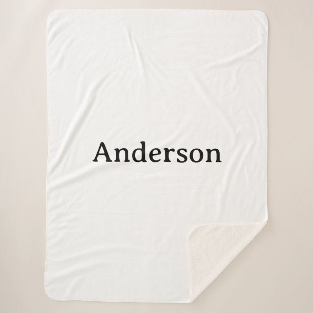 Text löschen und eigenes Design groß ersetzen Sherpadecke (Vorderseite)