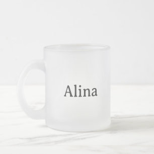 Text löschen und eigenes Design hinzufügen 10 oz Mattglastasse