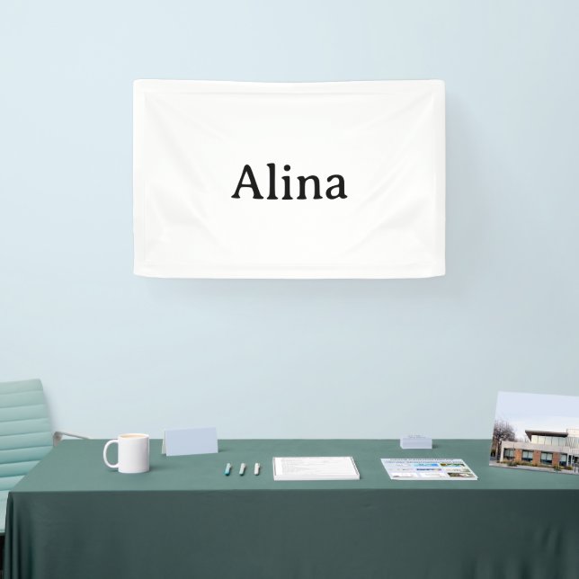 Text löschen und eigenes Design hinzufügen 2,5' x  Banner (Messe)