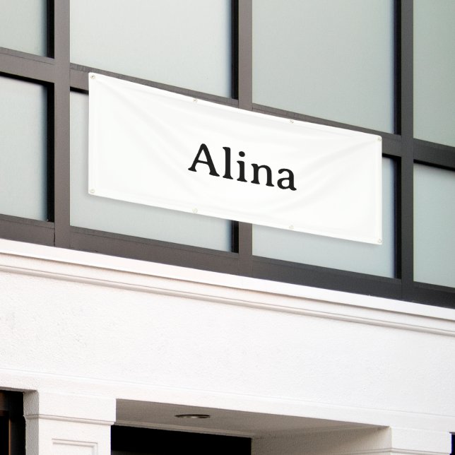Text löschen und eigenes Design hinzufügen 2,5' x  Banner (Äußeres Gebäude)