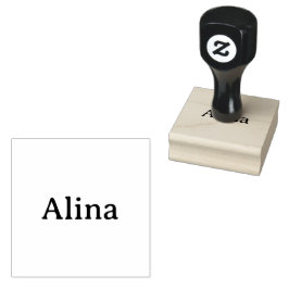 Text löschen und eigenes Design hinzufügen 2" x 2" Gummistempel