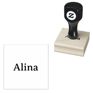 Text löschen und eigenes Design hinzufügen 2" x 2" Gummistempel