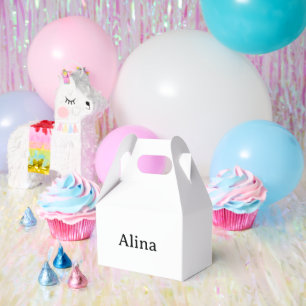 Text löschen und eigenes Design hinzufügen Mittel  Geschenkschachtel