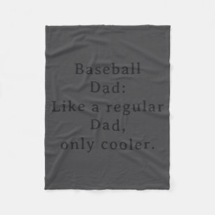 Text Lustiger Vater Baseball  Fleecedecke