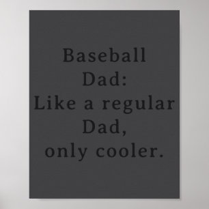 Text Lustiger Vater Baseball  Poster