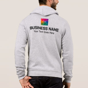 Text-Mens für doppelseitige Druckaufkleber mit Fir Hoodie