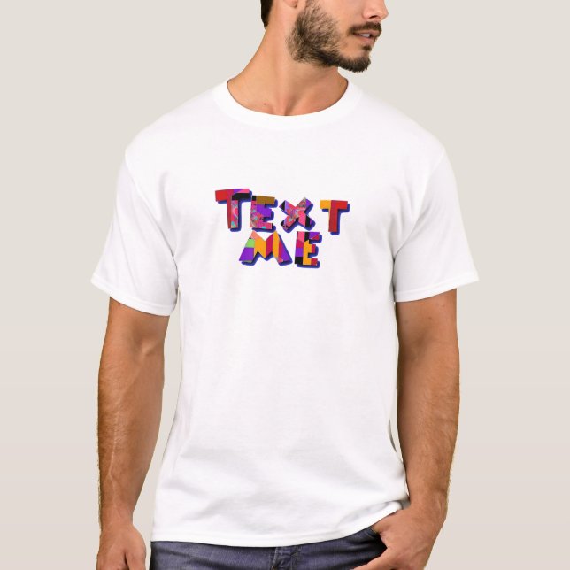 Text mir Mens Weiße  T-Shirt (Vorderseite)
