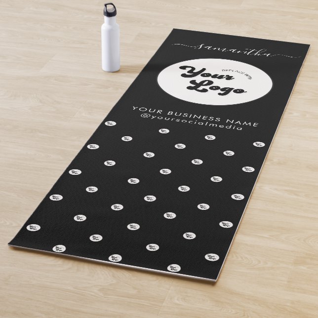 Text mit benutzerdefinierten Logo Yogamatte (Beispiel)