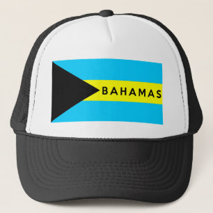 Text mit dem Symbol für Bahamas Truckerkappe