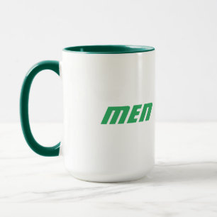 Text mit Namen der Männer mit grünem Farbcup der J Tasse
