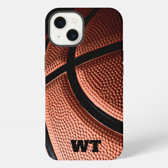 Text oder Custom Basketball Jersey Telefonnummer iPhone Hülle (Rückseite)