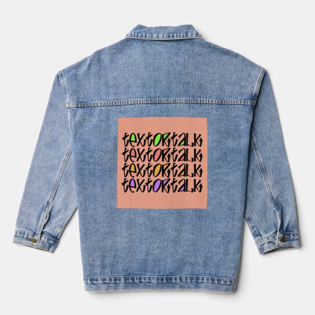 TEXT ODER REDE JEANSJACKE (Rückseite)