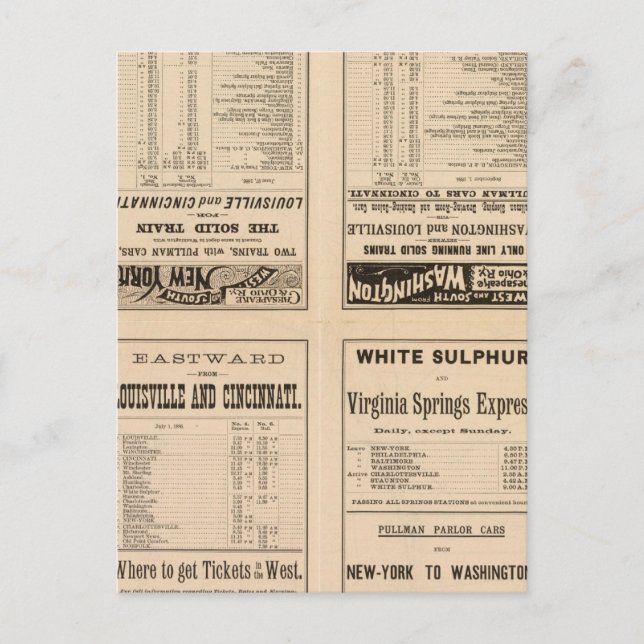 Text Page Chesapeake und Ohio Ry Postkarte (Vorderseite)
