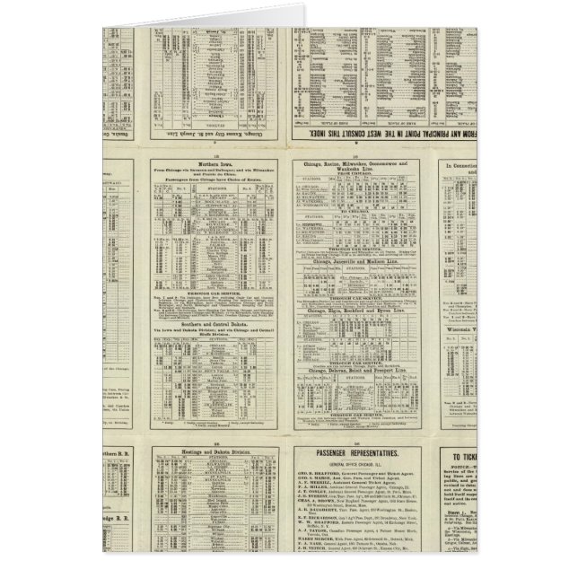 Text Page Chicago Milwaukee und St Paul Railway (Vorne)