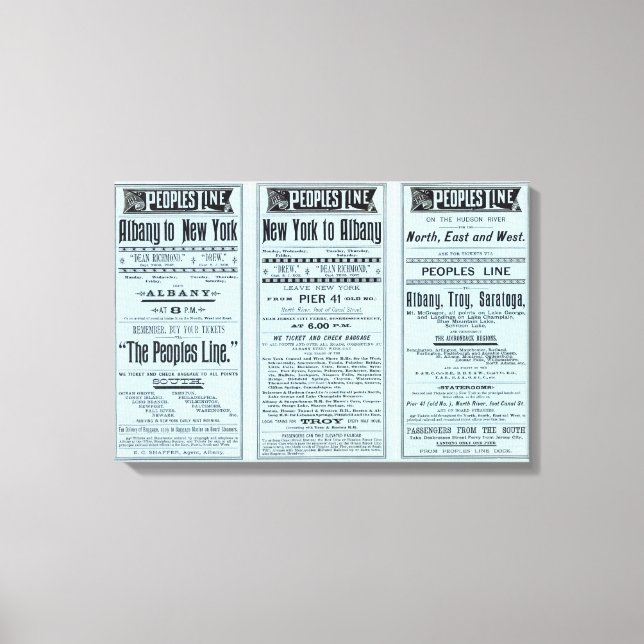 Text Page Peoples line Leinwanddruck (Vorderseite)