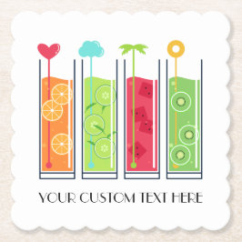 Text-Papier-Untersetzer der Sommer-Säfte Untersetzer