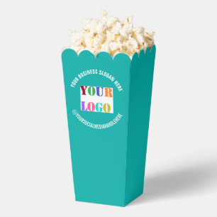 Text-Popcorn-Box für benutzerdefinierte Firmenlogo Geschenkschachtel