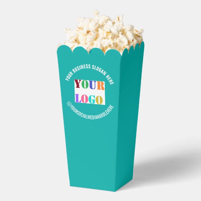Text-Popcorn-Box für benutzerdefinierte Firmenlogo Geschenkschachtel (Geplatzt)