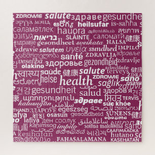 Text-Puzzle für den Gesundheitszustand - Mehrsprac Puzzle