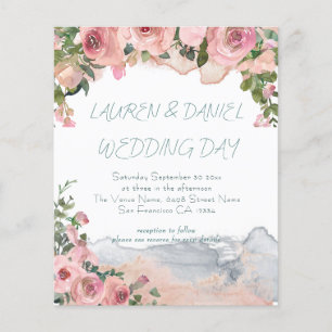 Text QR Code Vintag Blush Pink Wedding