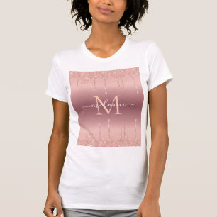Text-Rose für Monogramm: T - Shirt für Farbblindze
