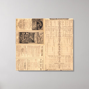 Text-Seite der Lehigh Tal-Eisenbahn Leinwanddruck