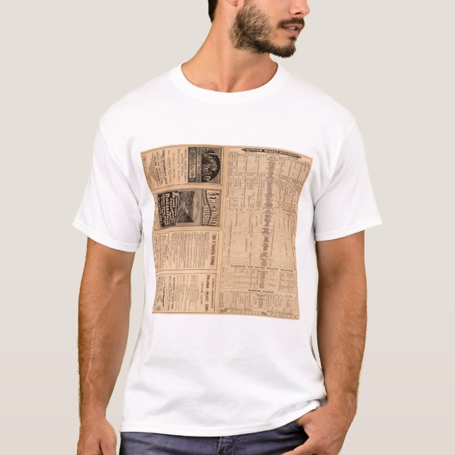 Text-Seite der Lehigh Tal-Eisenbahn T-Shirt (Vorderseite)