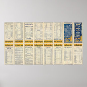 Text-Seite des Eisen-Gebirgsweges Poster