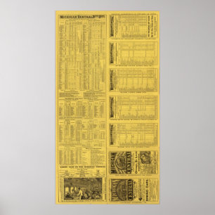 Text Seite Michigan Zentralbahn Poster