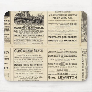 Text-Seite von Boston und Maine Railroad Mousepad