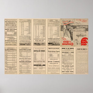 Text-Seiten-Chesapeake und Ohio-Relais Poster