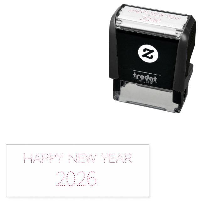 Text Stempel mit eigenem Text selbstfärbend (Beispiel)