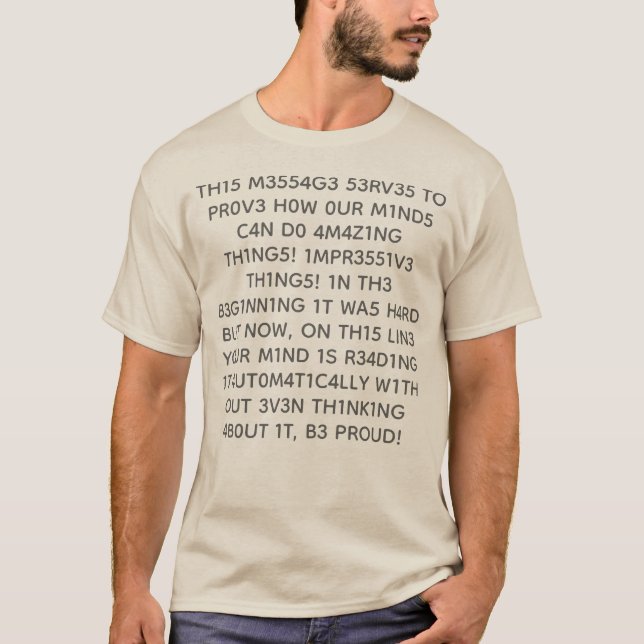 Text T-Shirt (Vorderseite)