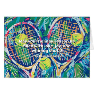🎾 🎄 Text, Tennis Holiday Tennis Cheer