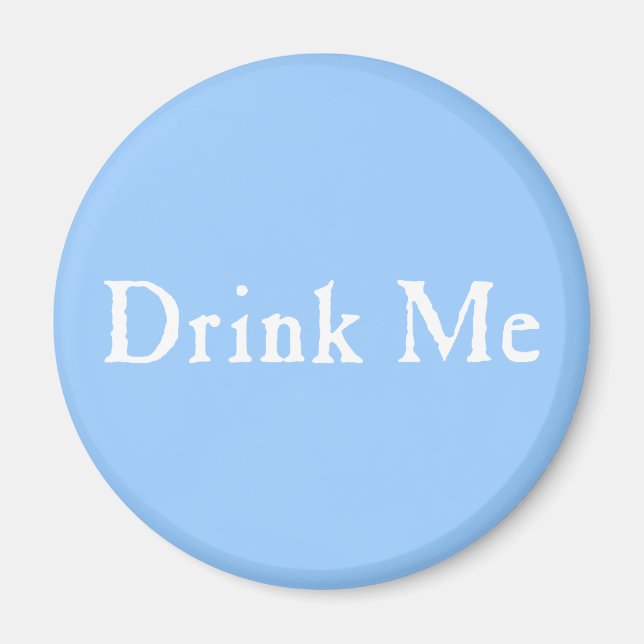 Text trinken magnet (Vorne)