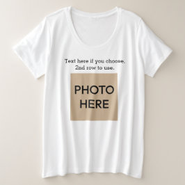 Text und Foto, individuell anpassbarer T - Shirt m
