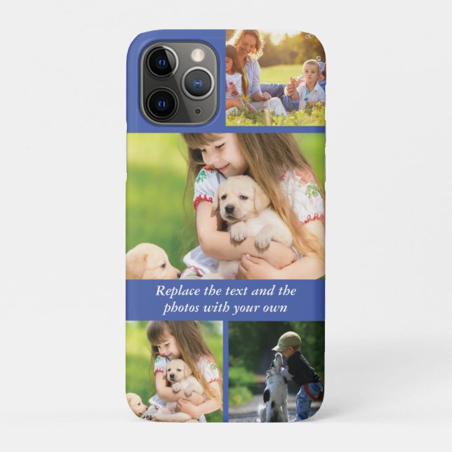 Text und Fotos durch eigene Case-Mate iPhone Hülle (Rückseite)