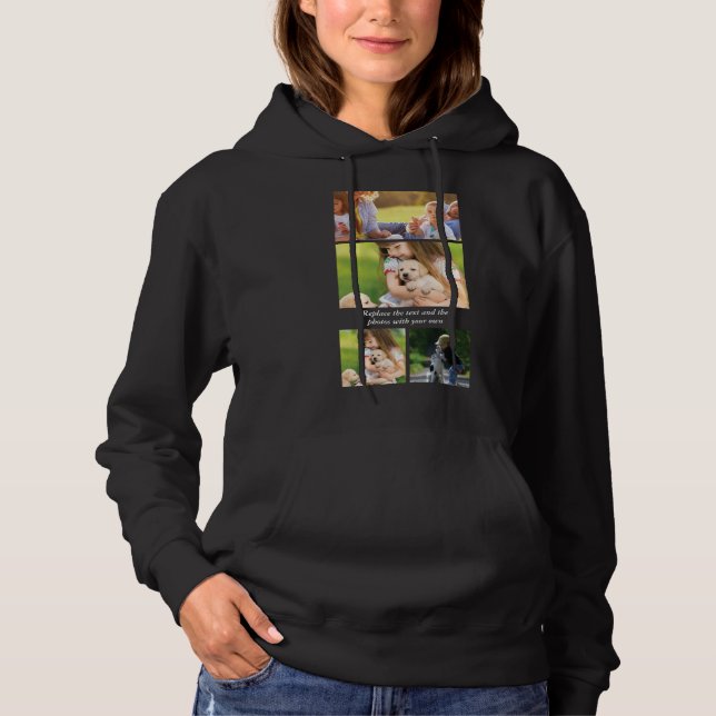 Text und Fotos durch eigene Hoodie (Vorderseite)