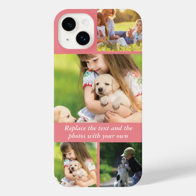 Text und Fotos durch eigene iPhone Hülle (Rückseite)