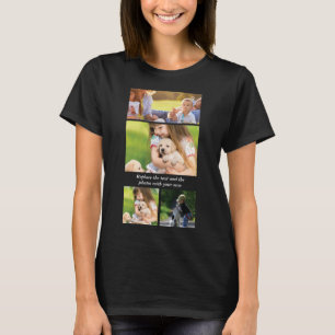 Text und Fotos durch eigene T-Shirt