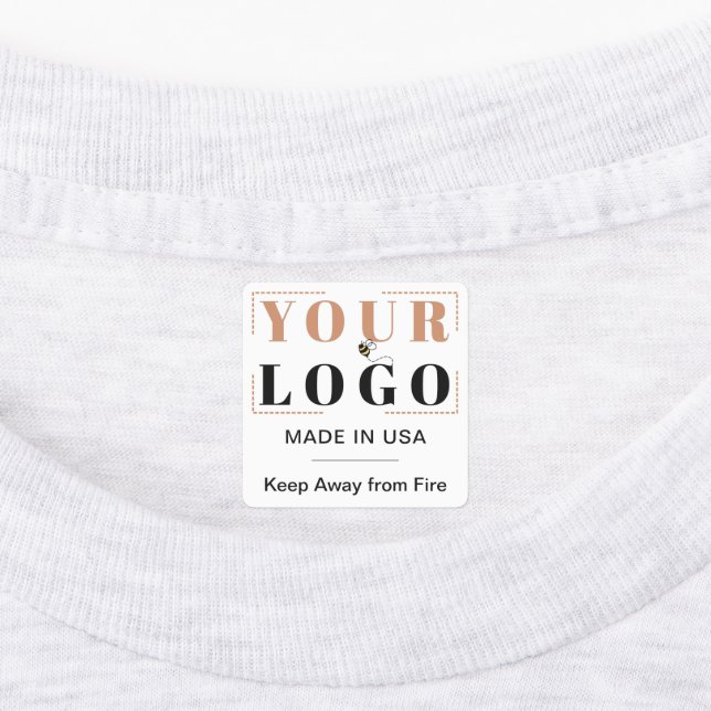 Text und Kleidungsstück mit eigenem Logo Etiketten (Befestigt)