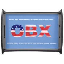 Text und Städte der OBX-Flagge