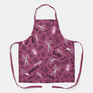 Text und Tools der Haarstilistik Pink1 ID749 Schürze