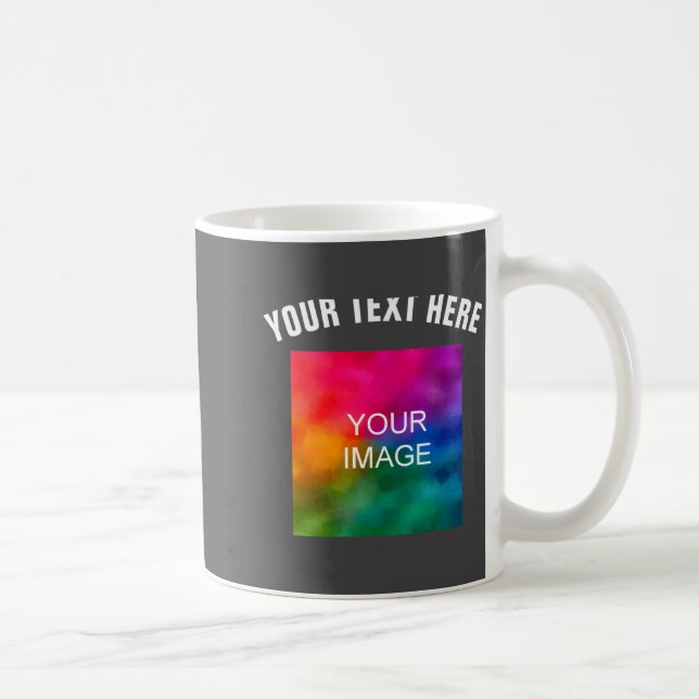 Text-Upload-Foto-Vorlage Jungen Kinder Modern _1  Kaffeetasse (Rechts)