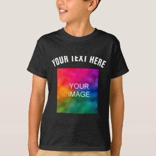 Text-Upload-Foto-Vorlage Jungen Kinder Modern _1 T-Shirt