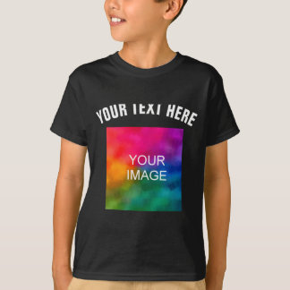 Text-Upload-Foto-Vorlage Jungen Kinder Modern _1  T-Shirt